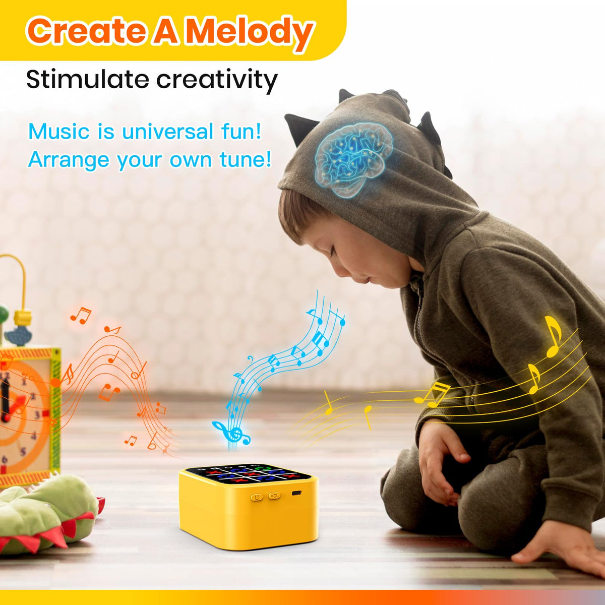 Yellow travel-friendly gift-ready design for on-the-go play