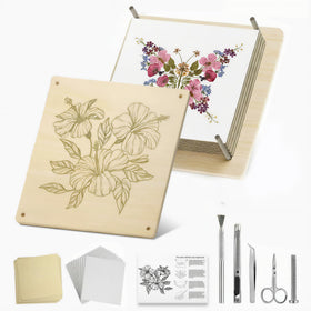 FOCHIER F extra large flower press boards keep blooms flat for clear, colorful pressed art