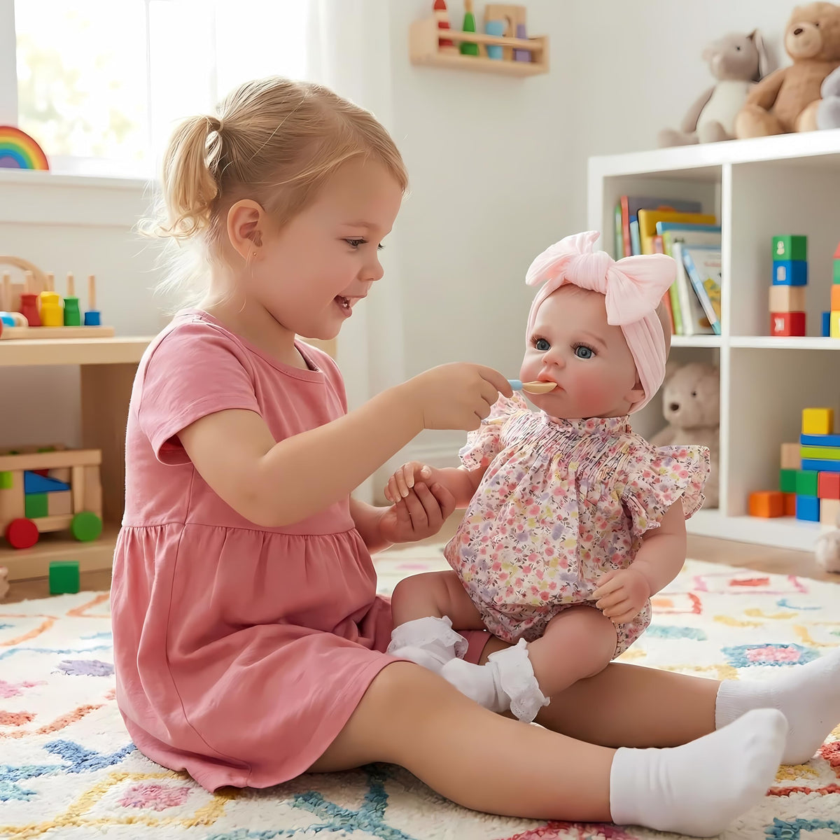 FOCKOF Doll accessories pack features bottle and pacifier for complete play setup.