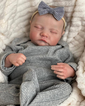 FOCKOF reborn doll showing soft vinyl torso and poseable limbs for styling
