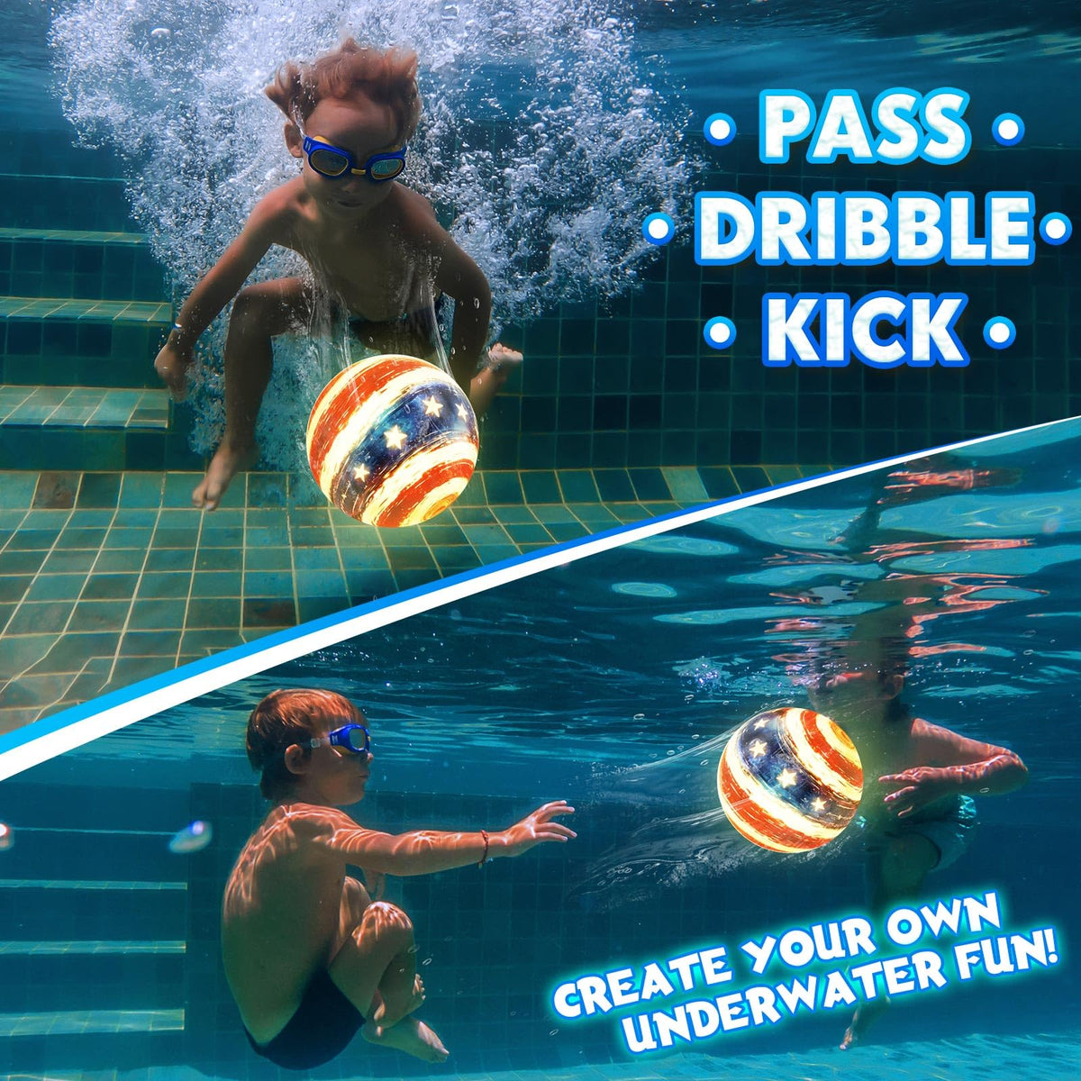 Focusport soft durable exterior ball protects hands during active play