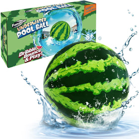 Focusport Underwater Ball 9in front view shows soft, durable surface for underwater games.