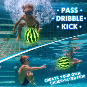 Focusport underwater balance design ball glides smoothly for dribbles and passes.