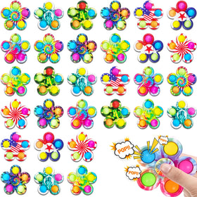 Fodyne 50pcs Pop Its Fidget Spinner set with vibrant colors boosts focus.