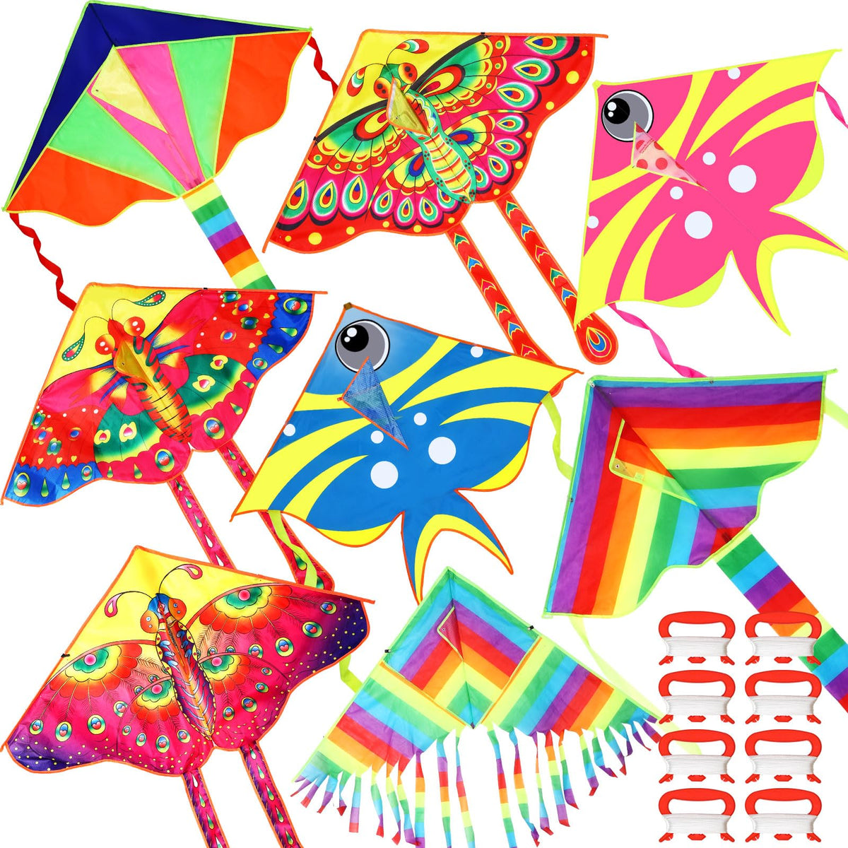 Foilswirl butterfly kite in flight, ideal for family outdoor fun