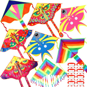 Foilswirl butterfly kite in flight, ideal for family outdoor fun