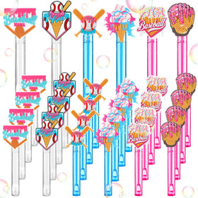 Foilswirl baseball ice cream drip wand – eye-catching party favor for celebrations.