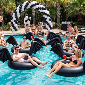 Foilswirl beach-ready bat wings float for sunbathing and fun
