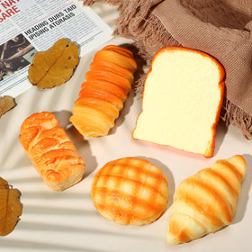 Foilswirl bread stress toy gift set shown as a playful desk accessory.