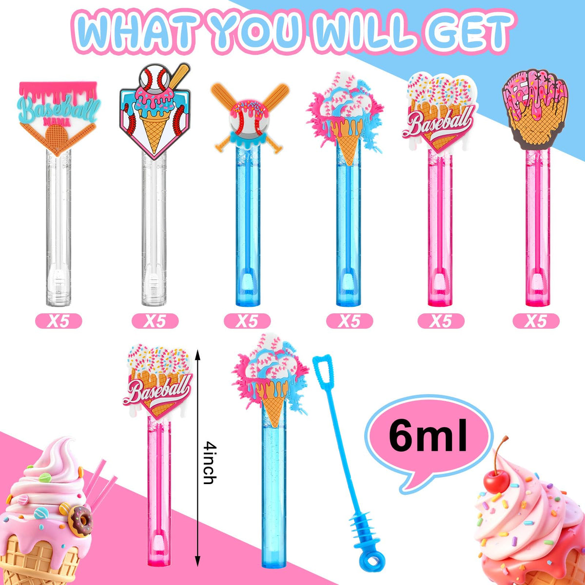 Foilswirl mini bubble wand 10 cm – portable outdoor fun.