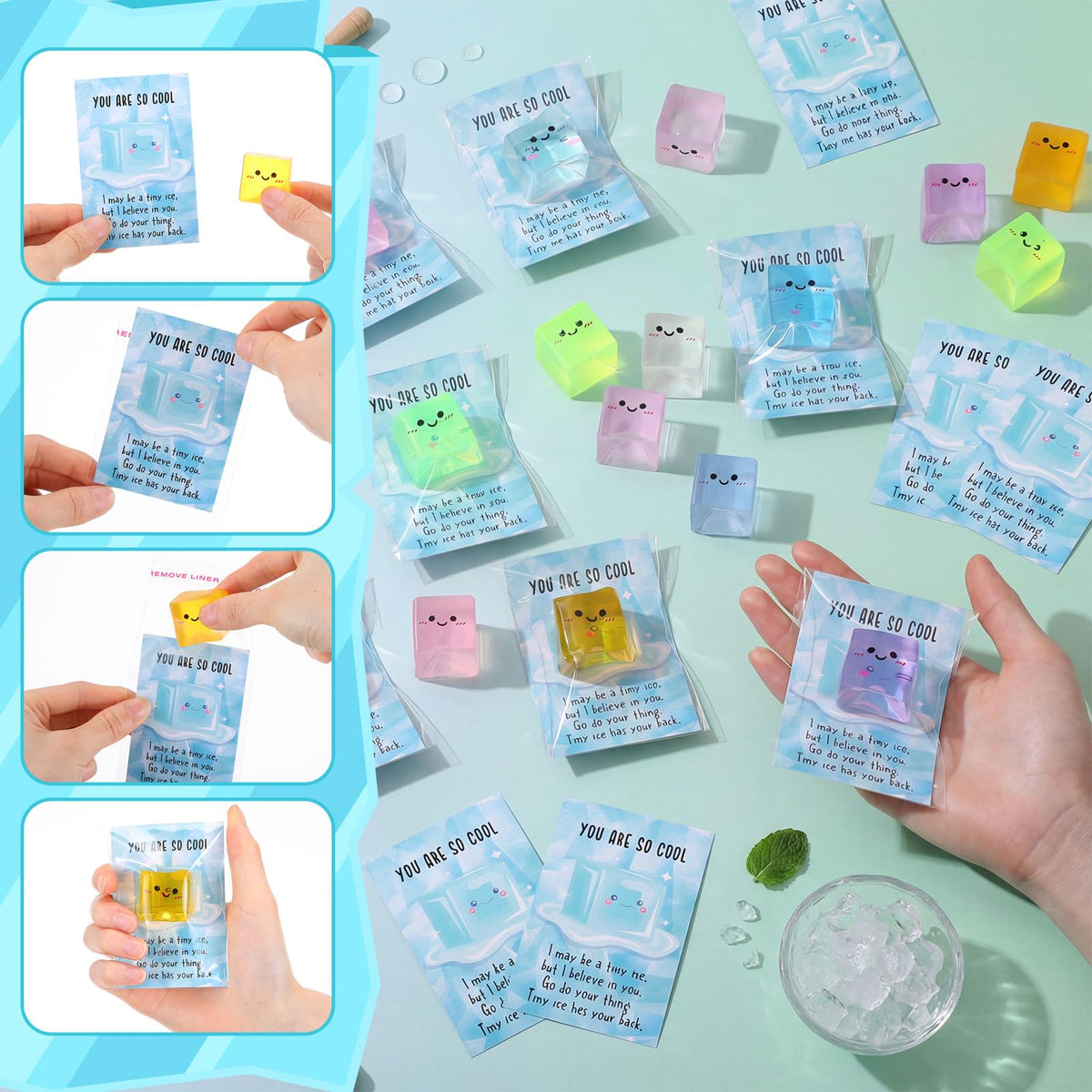 Foilswirl OPP bags to present and share the gift set neatly.