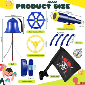 Foilswirl ship wheel accessory on backyard setup fuels nautical role play