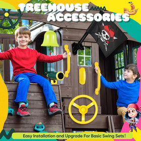 Foilswirl plastic telescope offers immersive pretend voyages for curious kids.