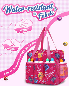 FOKDUVB bingo bag water-resistant fabric that resists spills and fading
