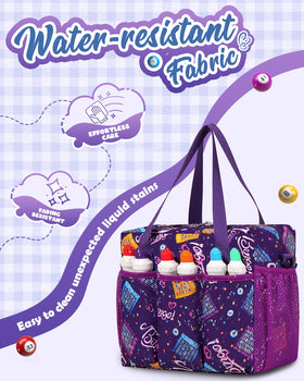 FOKDUVB bag fabric is water-resistant and easy to wipe clean.