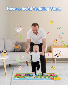Foki 39x14 inch mat provides ample room for stepping and hopping.