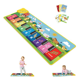 Foki floor piano mat for toddler play, promoting active movement and learning.