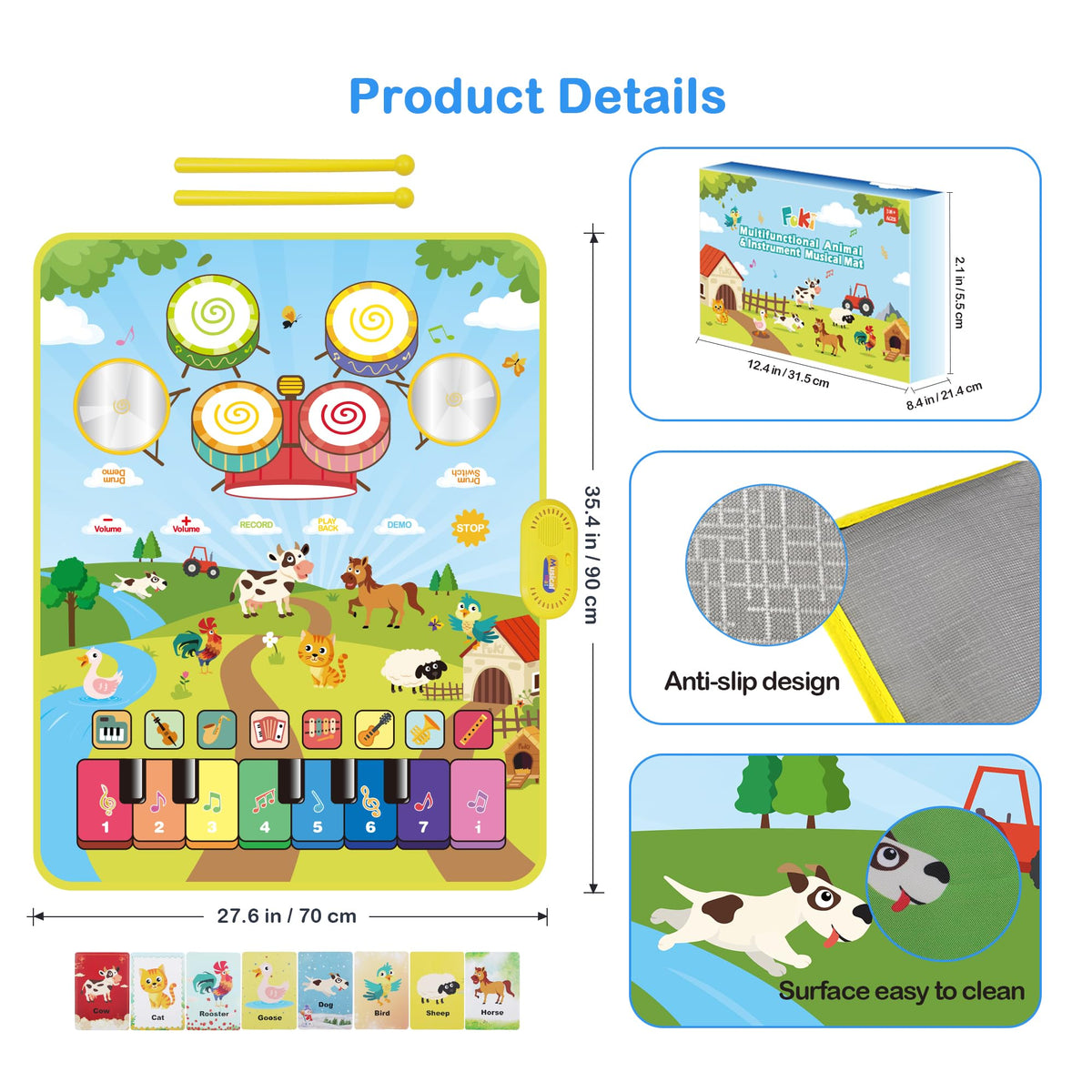 Foki Piano Mats includes multiple sounds for enriching musical moments.