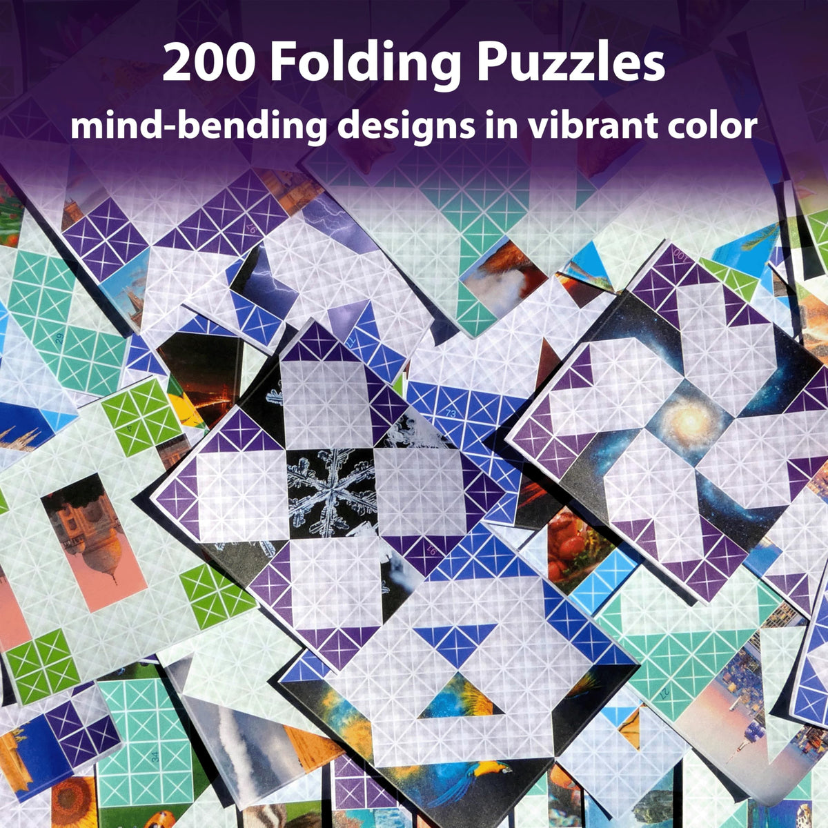 Foldology difficulty-levels image communicates easy-to-start but hard-to-master design