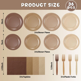 FoldTier brown-gradient napkins 13x13 add warmth to gatherings
