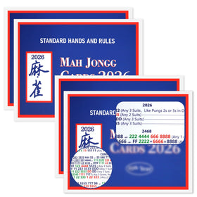 Foleto 2026 mahjong cards folded-compact, ideal for travel and quick setup.