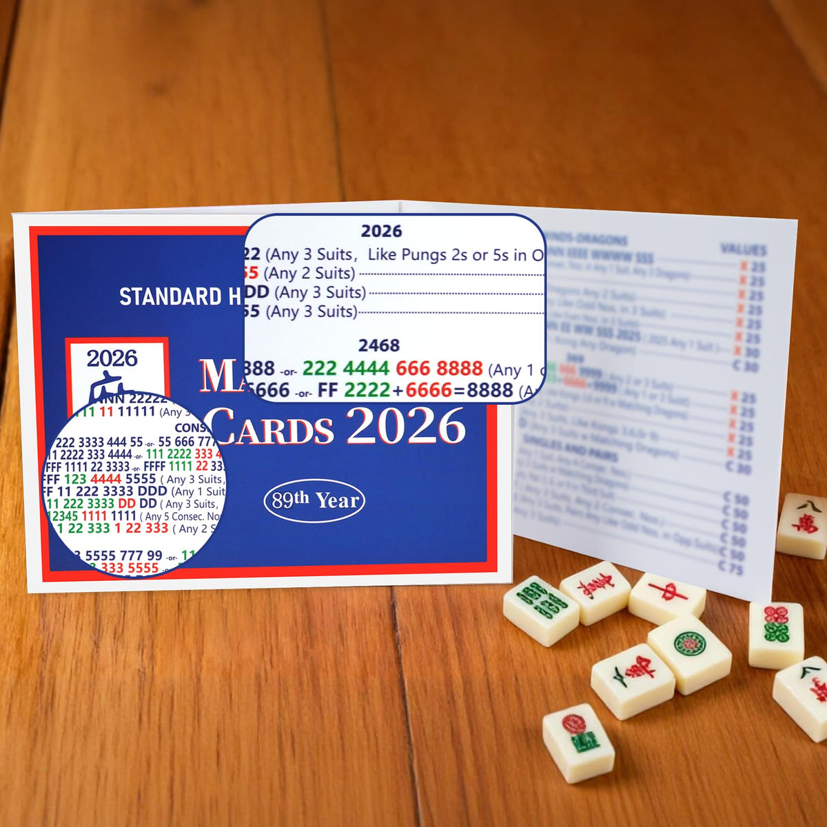 Foleto 2026 mahjong cards full-size-play-surface when unfolded.
