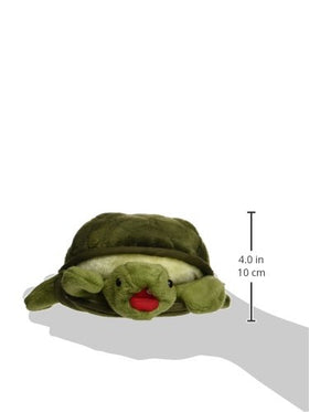 Folkmanis Baby Turtle puppet side view—movable mouth enhances stage performances.