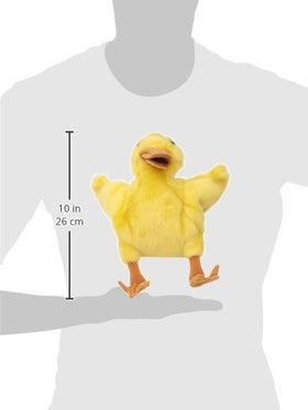 Folkmanis Duckling Hand Puppet yellow, stage-ready expression for interactive lessons