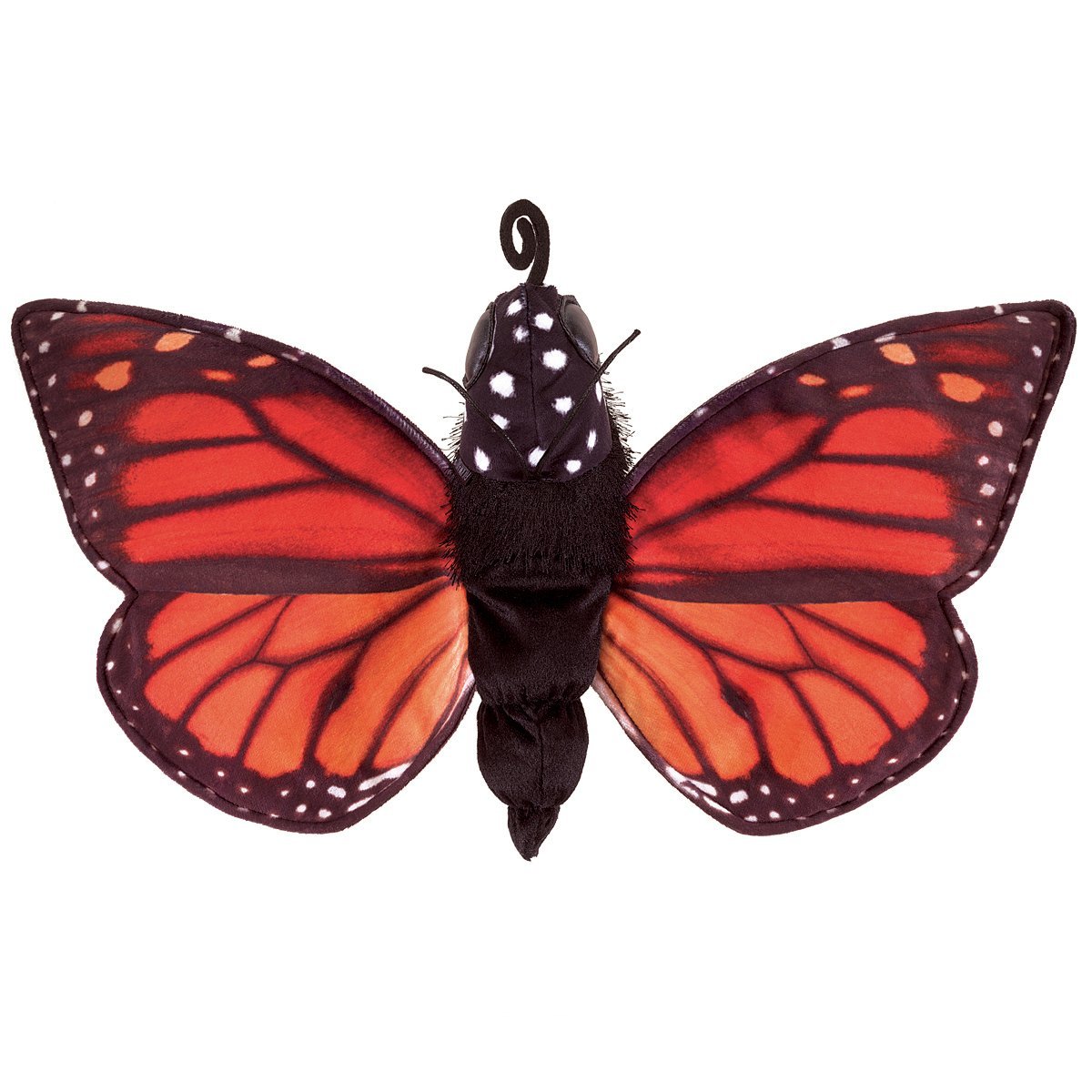 Folkmanis Monarch Life Cycle puppet shows caterpillar stage for interactive learning