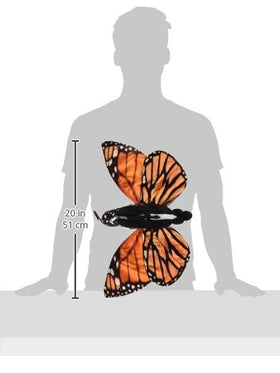 Folkmanis Monarch wings flutter when transformed, inspiring imaginative play