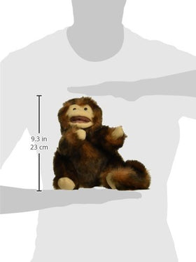 Folkmanis Monkey Hand Puppet close-up detail highlighting fabric and realism