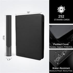 Foluck interior pages show 9 pockets per page for secure storage.