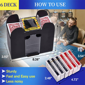 FONBEAR heavy-duty design supports 1–6 decks for tournaments.