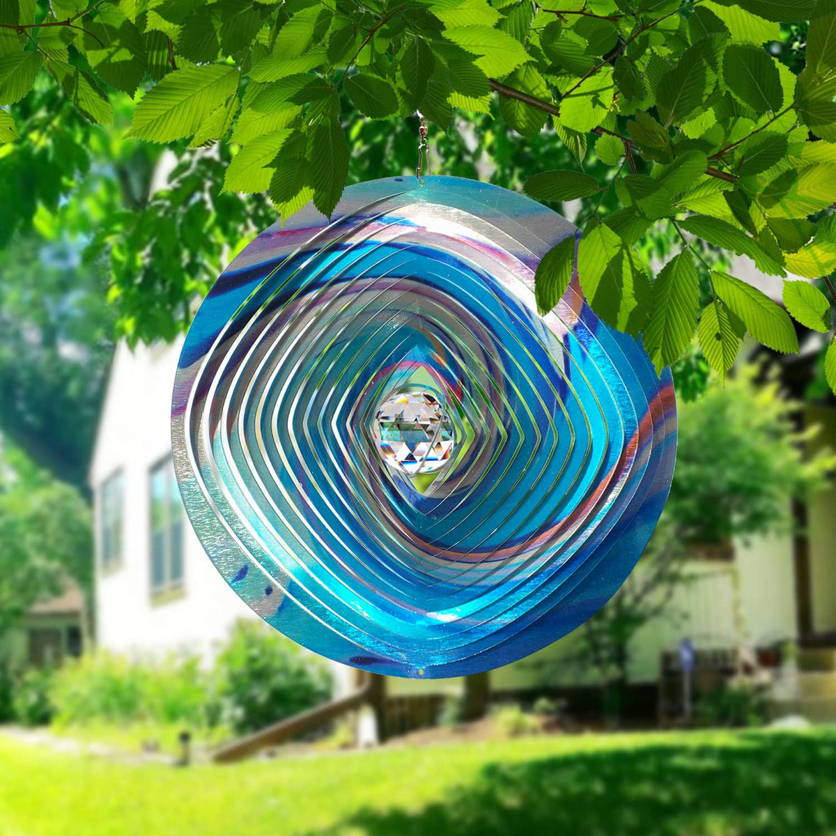 Epoxy-coated colorful glitter finish resists weather and adds vibrant sparkle