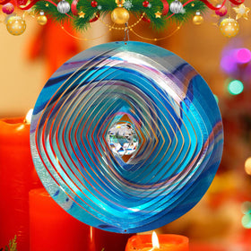 FONMY wind spinner 3D stainless steel design creating dynamic reflective motion