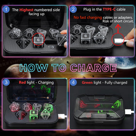 FONVGOGO LED dice show charging and full charge indicators