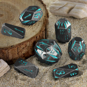 FONVGOGO Stonehenge blue D12 dice for broad RPG options.