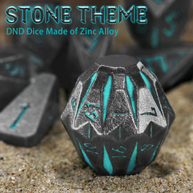 FONVGOGO Stonehenge blue D8 dice for versatile combat checks.