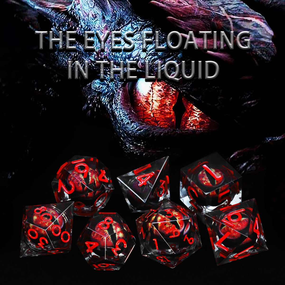 FONVGOGO Tabletop RPG use: vivid red dice on a gaming table add flair.