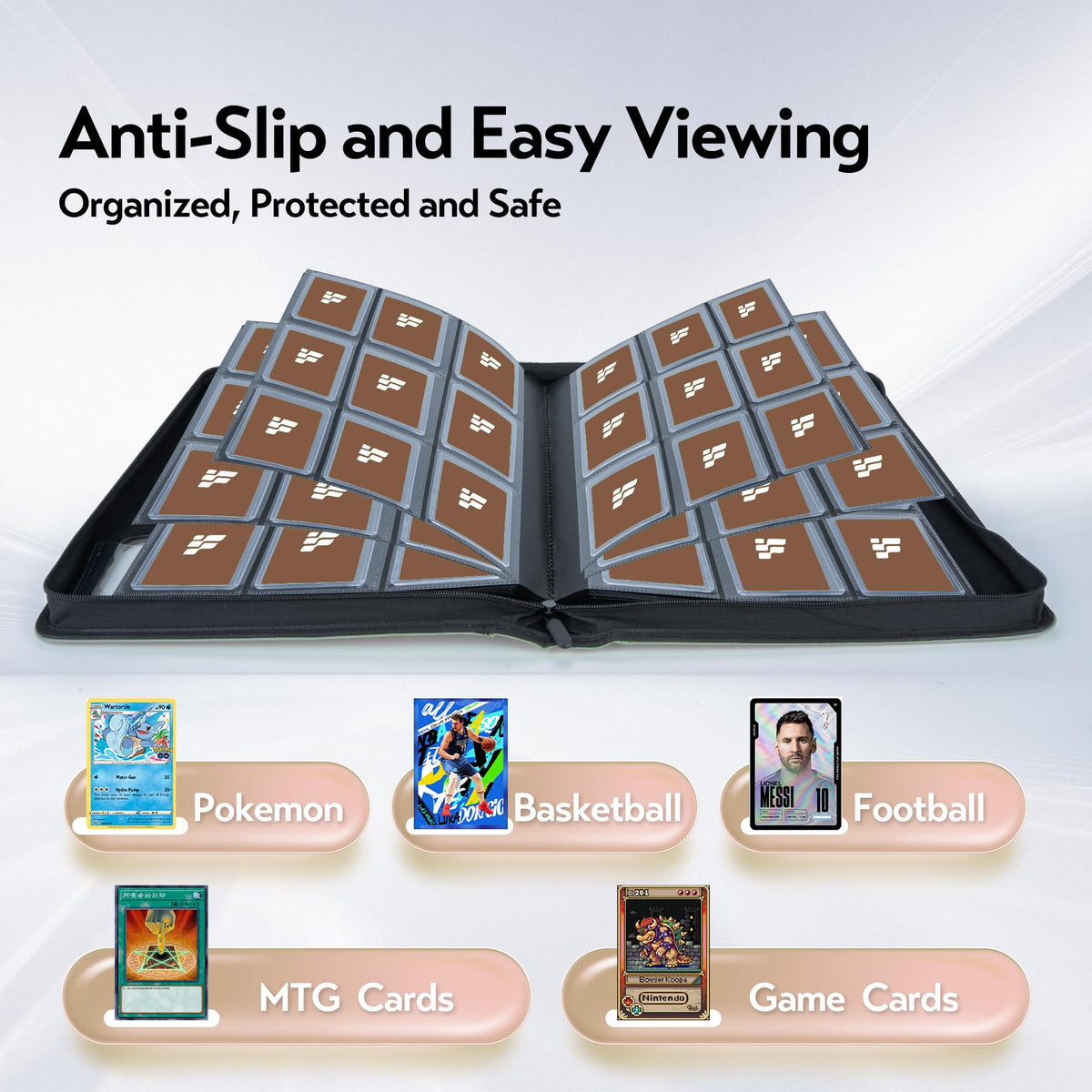 Fonwill compatible with MTG, TCG, YGO and other gaming cards.