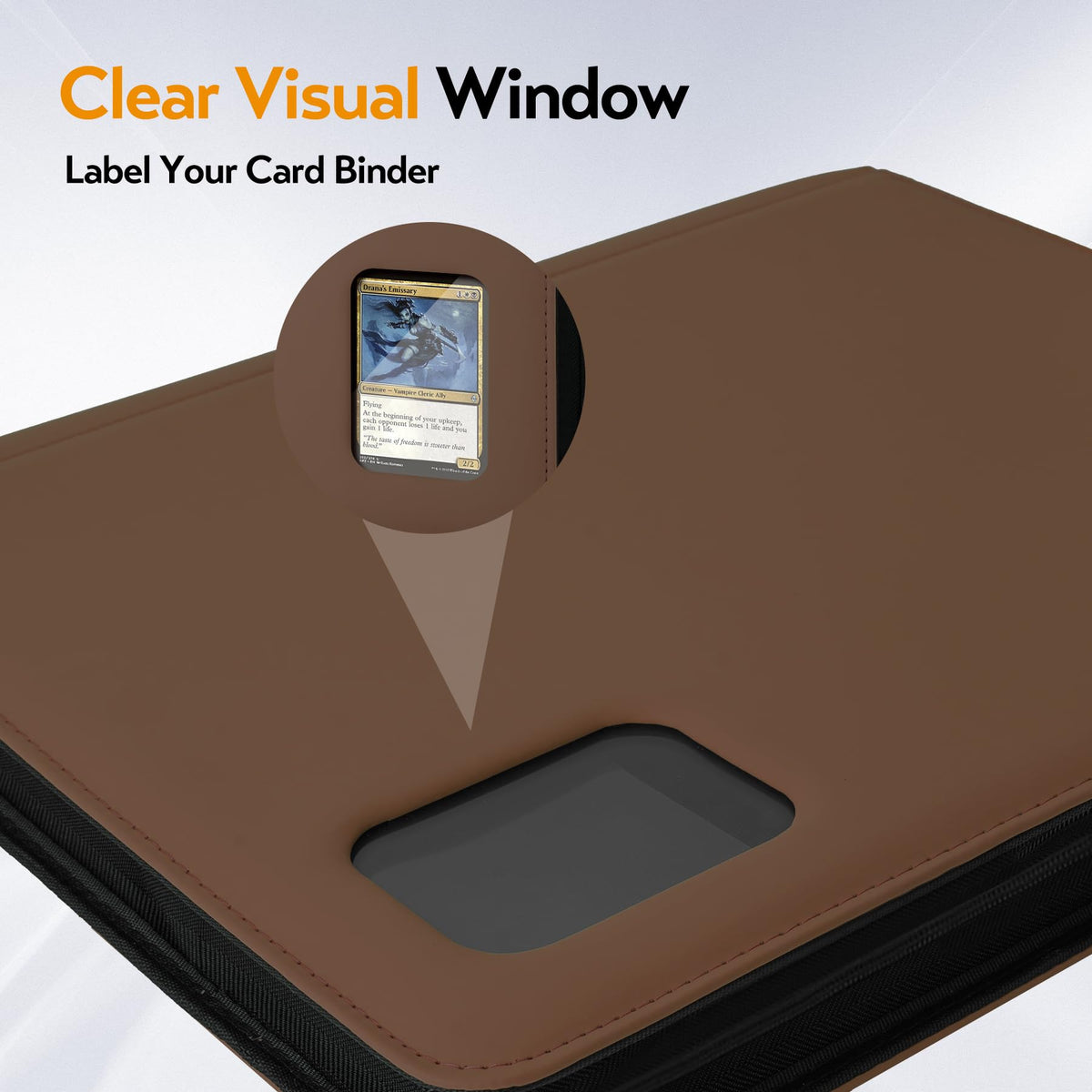 Fonwill ring-free design for a slim, sleek binder profile.