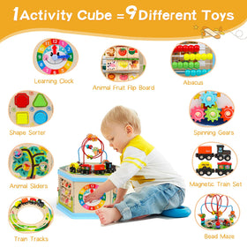 FOPNETS activity cube abacus supports early counting and tactile learning