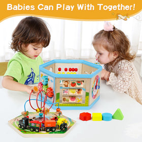 FOPNETS clock panel on cube introduces time concepts through play