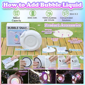 FORALES bubble machine suitable for indoor and outdoor use.