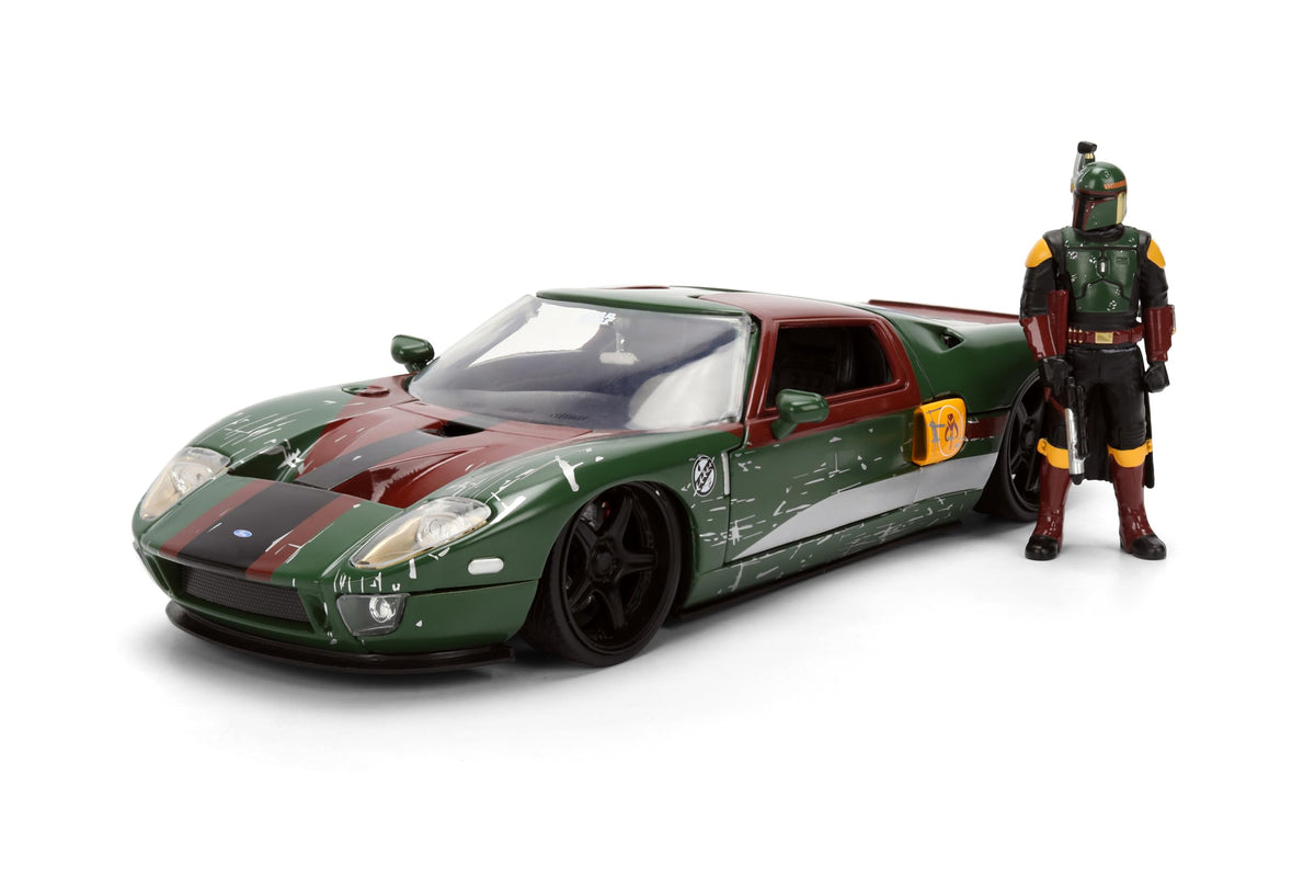 Ford GT die-cast 2005 model with battle-worn finish enhances shelf appeal