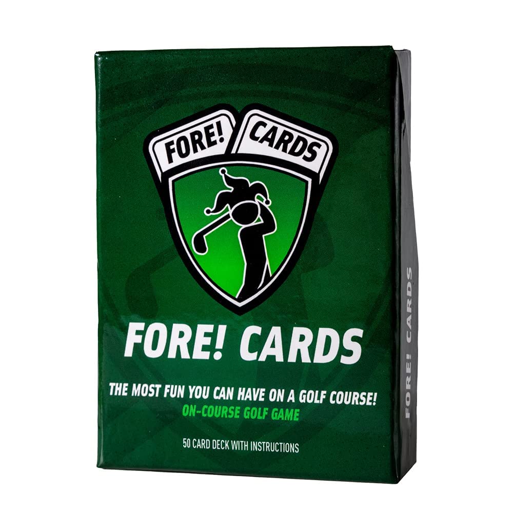 Fore! Cards On Course card set spread displaying varied formats for strategy.