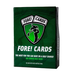Fore! Cards On Course card set spread displaying varied formats for strategy.