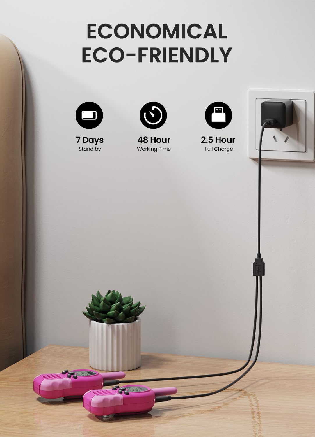 FOREDOM long-range walkie talkies up to 2 miles for private youth conversations