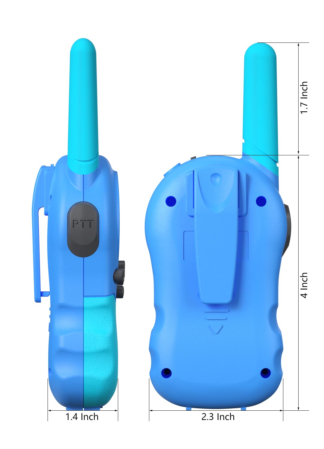 FOREDOM walkie talkie anti-damage plastic designed for safe use.