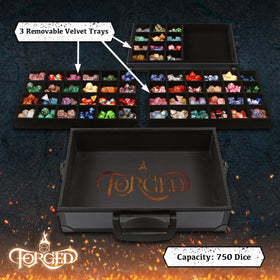 Forged Dice Co. bottom rolling tray with textured surface for smooth rolls